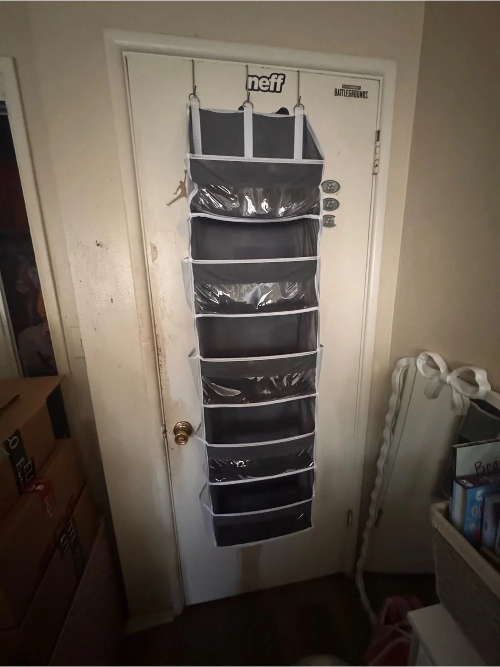 Gray Over-the-Door 5 Large Pocket w/ 10 Side Pocket Hanging Organizer